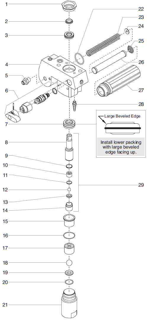 EPX2355 Fluid Section Assembly